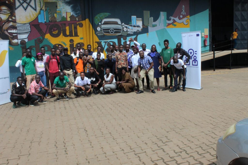 Photo moment at MOTIV hub in Kampala